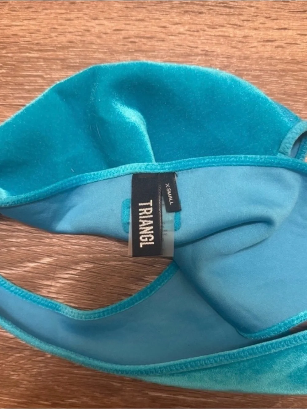 Triangl Swimwear Aqua Velvet Bikini Set
